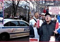 Partidos y grupos comunitarios Nueva York protestan impunidad RD