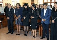Presidente asiste misa novenario Juan de los Santos