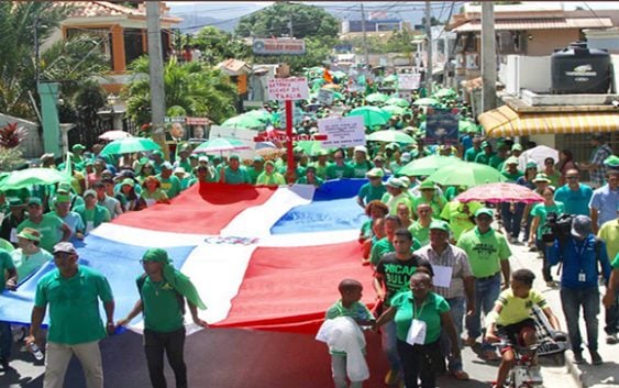 Marcha Verde de Bonao advierte sobre Pacto Eléctrico; exige procesar senador Nova; Vídeo