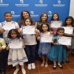 Banreservas premia niños ganadores del Concurso Navideño de Pintura