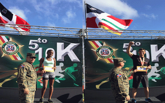 Juan Féliz y Soranyi Rodríguez campeones V Carrera 10K «Ven y Corre en tu Ejército»