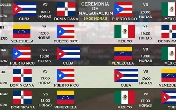Dominicana inicia Serie del Caribe contra Cuba a las 6:00 de la tarde