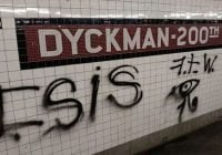 ISIS saca garras en Alto Manhattan; pintan siglas en estación tren de la Dickman