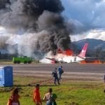 Tras incendio avión restablecen operaciones aeropuerto de Jauja en Perú