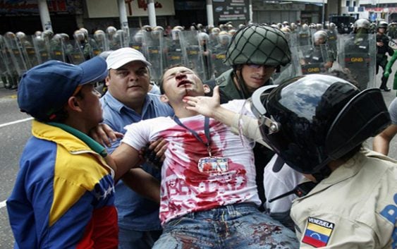 Que inverecundos: Horda venezolana pide respeto de los derechos humanos en Honduras