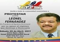 Mañana exilio venezolano convoca protesta contra Leonel Fernández; Vídeos