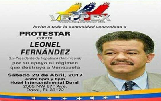 Mañana exilio venezolano convoca protesta contra Leonel Fernández; Vídeos