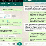 WhatsApp entre Marlyn, Emely y otra persona, confirma Marlyn es la criminal; Menciona a Danilo Medina