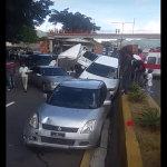 Accidente entre ocho vehículos en Piedra Blanca, autopista Duarte; Vídeo