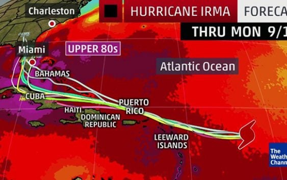 Centro Nacional de Huracanes: «Vigilancia de huracán» para Guadalupe y la RD por Irma