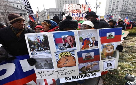 Manifestantes anti Trump exigen renuncia del presidente haitino Jovenel Moïse
