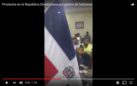 Dominicanos protestan en hospital abuso y provocación de partos de haitianas; Vídeo