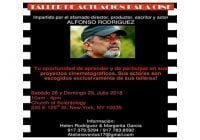 Alfonso Rodríguez impartirá taller de actuación para cine en Nueva York