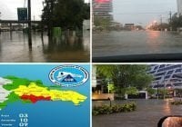 Tras 16 horas de lluvia la capital se volvió intransitable, Onamet informa continuarán; Vídeo