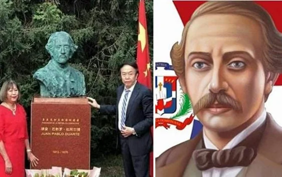 Aseguran busto de Duarte en Pekín, China, tiene «rostro de un chino»
