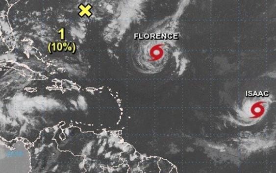 Onamet informa vigila huracanes Florence, Helene e Isaac; Advierte oleajes en la Costa Atlántica