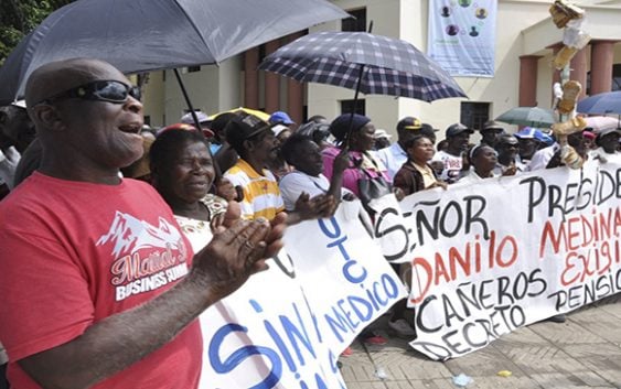 Trabajadores Cañeros continúan lucha por sus míseras pensiones