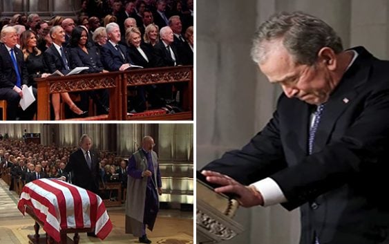 George W. Bush: Mi padre podrá descansar junto “al amor de su vida”, su esposa Barbara Bush