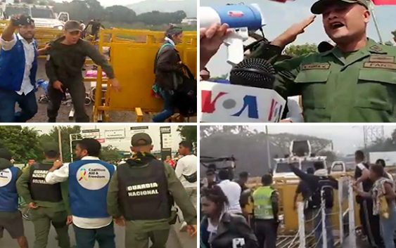 Cinco miembros de la Guardia Nacional Bolivariana, desertan y apoyan al presidente Juan Guaidó; Vídeos