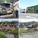 Ocho de 16 haitianos y el chófer dominicano mueren tras evadir chequeo en Jicomé, Esperanza