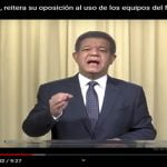 Presidente Fernández reitera su oposición a uso de los equipos del fraude en las primarias del PLD; Vídeo