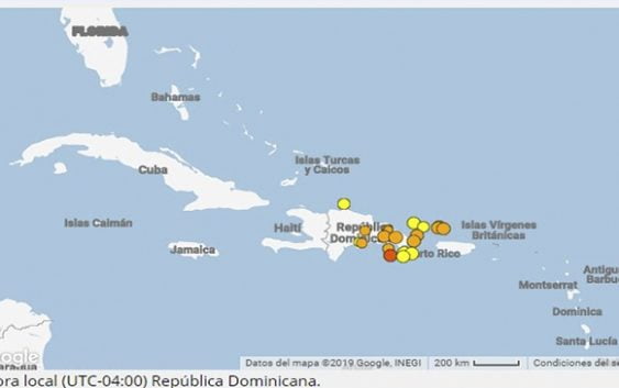 Actividad sismica en últimas 22 horas ha sido de 13 movimientos con mayoria en zona este