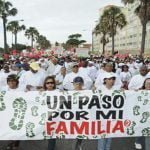 Por el rescate de los valores familiares y cristianos la Arquidiócesis de SD realiza caminata «Un paso por mi familia»