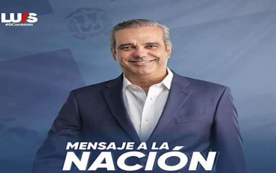 Luis Abinader dirigirá mensaje a la nación hoy con motivo de las Elecciones Municipales