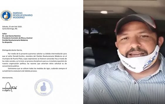 Diómedes García reprocha actitud de Ronald Guillén; Presidente del PRM pide su expulsión; Vídeos