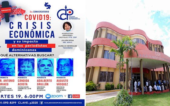 CDP invita al conversatorio «Covid-19: Crisis económica y su impacto en los periodistas dominicanos»