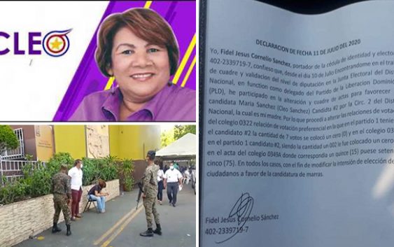 Apresan hijo diputada Cleo Sánchez haciendo fraude; PLD no pudo repetir a febrero pero trata de robarse candidaturas