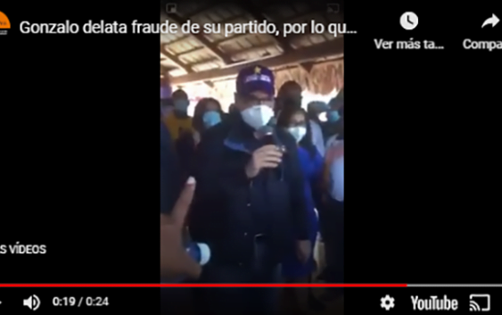 Fraude electoral: Gonzalo Castillo dice que con artimañas y 10 votos por mesa se robarían 175 mil votos; Vídeo