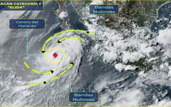 Centro Nacional de Huracanes informa que Elida se convirtió en huracán; Vídeos