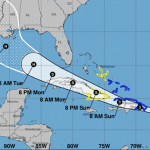 NHC vigila a Diez, Laura y Marco y emite aviso de Tormenta Tropical para las costas norte y sur de la RD