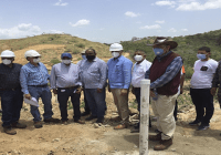 Administrador de la Egehid visita la construcción de la presa de Guayubín