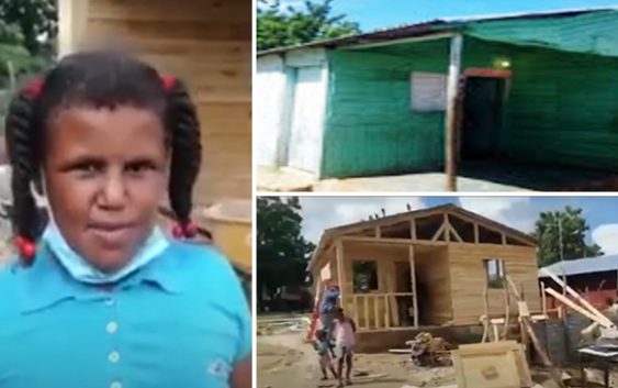 Muy avanzada construcción de vivienda que niña le pidió a Abinader en Barahona; Vídeo