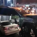 Aparatoso accidente en la avenida 27 de Febrero, esquina calle Emilie Boyre, Evaristo Morales; Vídeos