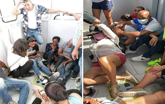 Con carritos de emergencia rescatan 32 personas varadas en teleférico Puerto Plata; Vídeos