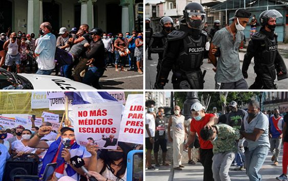 Protestas hoy en Cuba: Denuncián más de 100 desaparecidos, muertos y tumban comunicación; Vídeos
