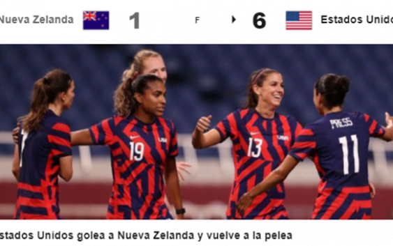 Canadá, Estados Unidos, Gran Bretaña y Suecia ganan en Torneo Olímpico Femenino de Fútbol