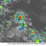 Centro Nacional de Huracanes avisa huracán Elsa está a menos de 500 millas al este-sureste de Isla Beata, RD