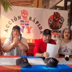 Dominicanos en el exterior se suman a «Fuera Macarrulla» este domingo en la Plaza de la Bandera; Vídeos
