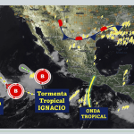 NHC informa la formación de la tormenta tropical Ignacio y ofrece pronósticos sobre Huracán Hilda