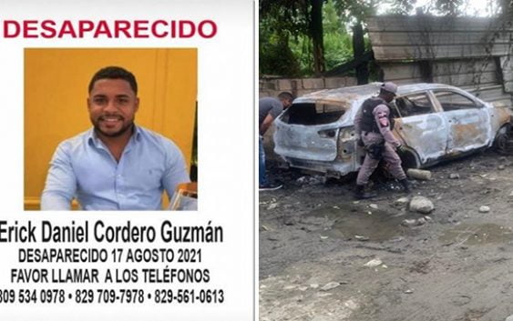 Aún sin localizar joven Erick Daniel Cordero Guzmán desaparecido; Su vehículo fue encontrado quemado