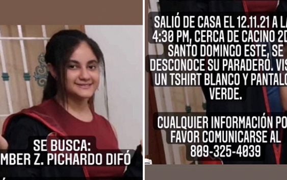 Está desaparecida la joven Amber Z. Pichardo Difó de Santo Domingo Este
