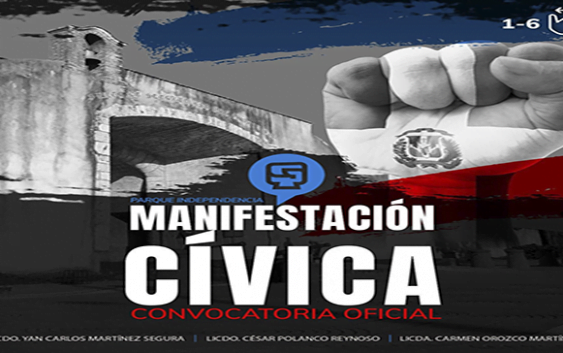 #El21ProtestaRD Esta tarde es la «Manifestación Cívica» Te esperamos…!!!