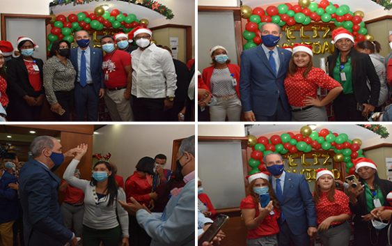 García Fermín felicita empleados del Mescyt con motivo de las festividades navideñas