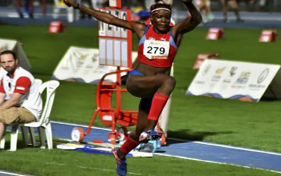 Dominicana Ana José Timá gana primer lugar y presea de oro en salto triple Gran Premio Atletismo Brasil