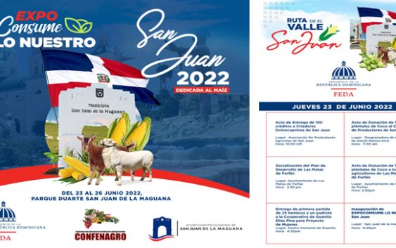 FEDA invita a la «Expo Consume lo Nuestro San Juan 2022» y a la «Ruta de El Valle San Juan»