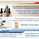 SNTP filial de Santo Domingo Este invita a Torneo de Ajedrez dedicado a Los Padres en su día